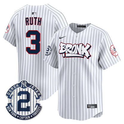 Men's New York Yankees The Bronx Graffiti Vapor Premier Limited Jersey V4 - All Stitched