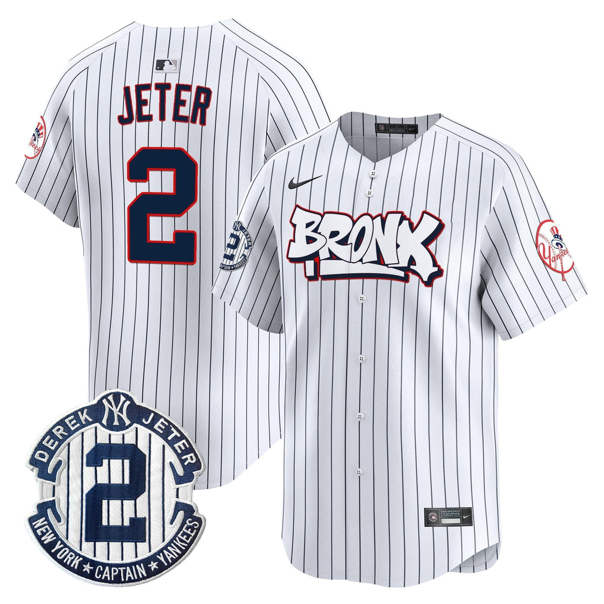 Men's New York Yankees The Bronx Graffiti Vapor Premier Limited Jersey V4 - All Stitched