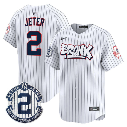 Men's New York Yankees The Bronx Graffiti Vapor Premier Limited Jersey V4 - All Stitched