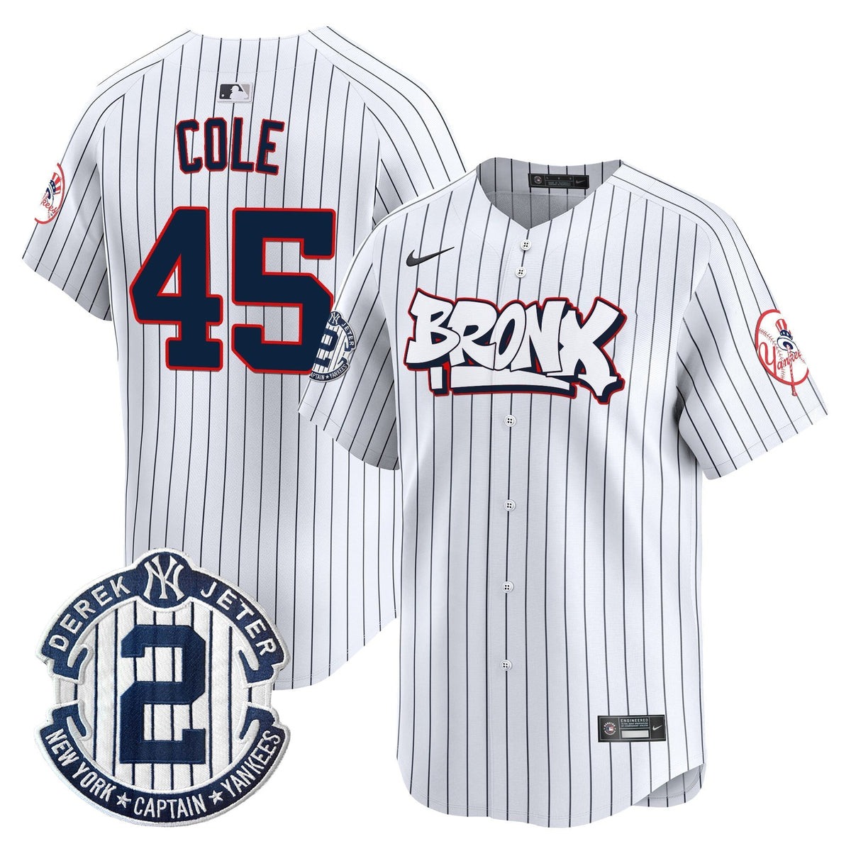 Men's New York Yankees The Bronx Graffiti Vapor Premier Limited Jersey V4 - All Stitched