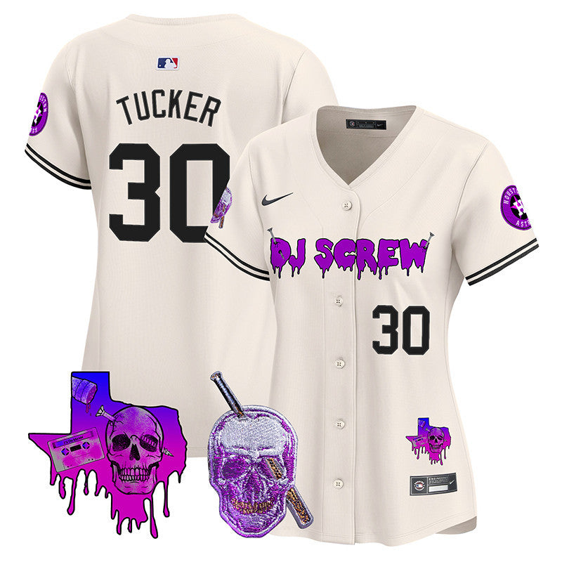Women's Astros DJ Screw Vapor Premier Limited Jersey - All Stitched