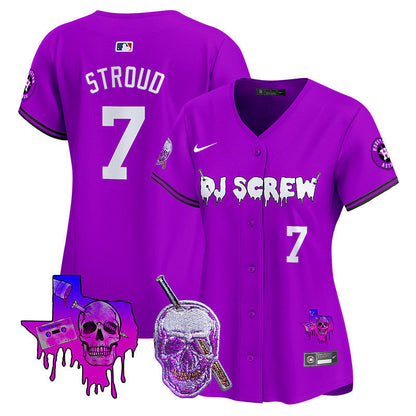 Women's Astros DJ Screw Vapor Premier Limited Jersey - All Stitched