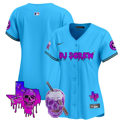 Women's Astros DJ Screw Vapor Premier Limited Jersey - All Stitched