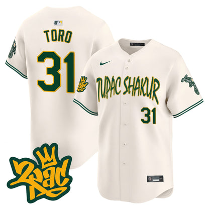 Men's Oakland Athletics Tupac Shakur Vapor Premier Limited Jersey - All Stitched