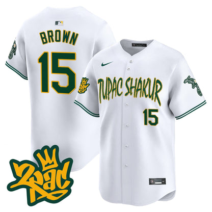 Men's Oakland Athletics Tupac Shakur Vapor Premier Limited Jersey - All Stitched