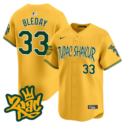 Men's Oakland Athletics Tupac Shakur Vapor Premier Limited Jersey - All Stitched