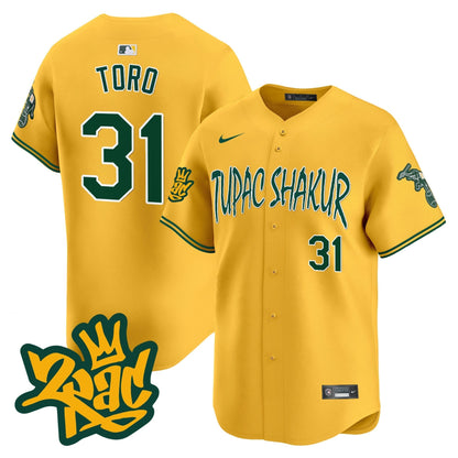 Men's Oakland Athletics Tupac Shakur Vapor Premier Limited Jersey - All Stitched