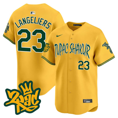 Men's Oakland Athletics Tupac Shakur Vapor Premier Limited Jersey - All Stitched