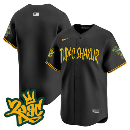 Men's Oakland Athletics Tupac Shakur Vapor Premier Limited Jersey - All Stitched