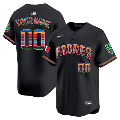 San Diego Padres Mexico Premier Limited Custom Jersey - All Stitched