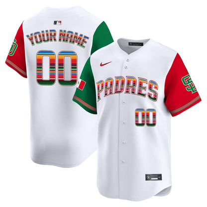 San Diego Padres Mexico Premier Limited Custom Jersey - All Stitched