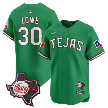Men's Texas Rangers Mexico Texas Patch Vapor Premier Limited Jersey - All Stitched