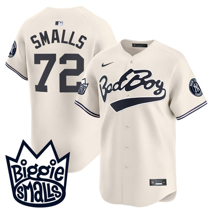 Men's New York Yankees Biggie Smalls Vapor Premier Limited Jersey - All Stitched