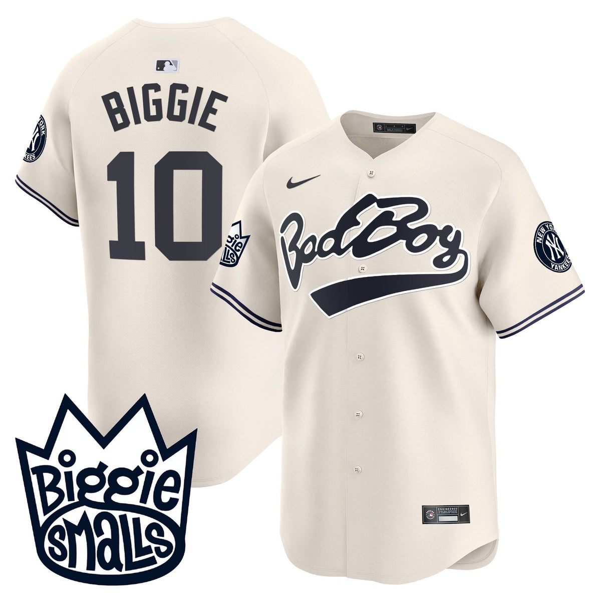Men's New York Yankees Biggie Smalls Vapor Premier Limited Jersey - All Stitched