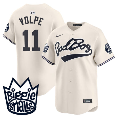 Men's New York Yankees Biggie Smalls Vapor Premier Limited Jersey - All Stitched