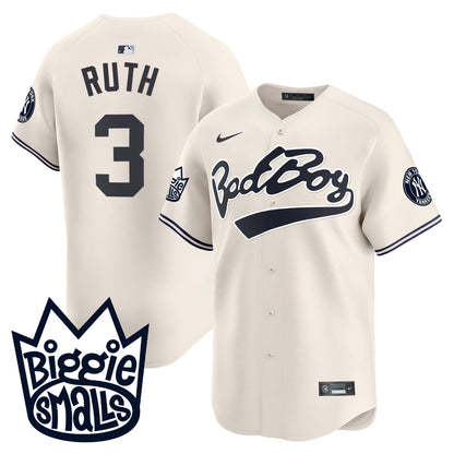 Men's New York Yankees Biggie Smalls Vapor Premier Limited Jersey - All Stitched