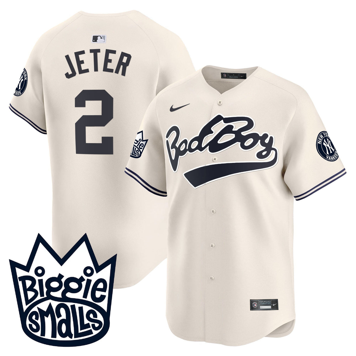 Men's New York Yankees Biggie Smalls Vapor Premier Limited Jersey - All Stitched