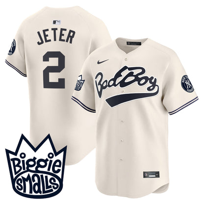 Men's New York Yankees Biggie Smalls Vapor Premier Limited Jersey - All Stitched