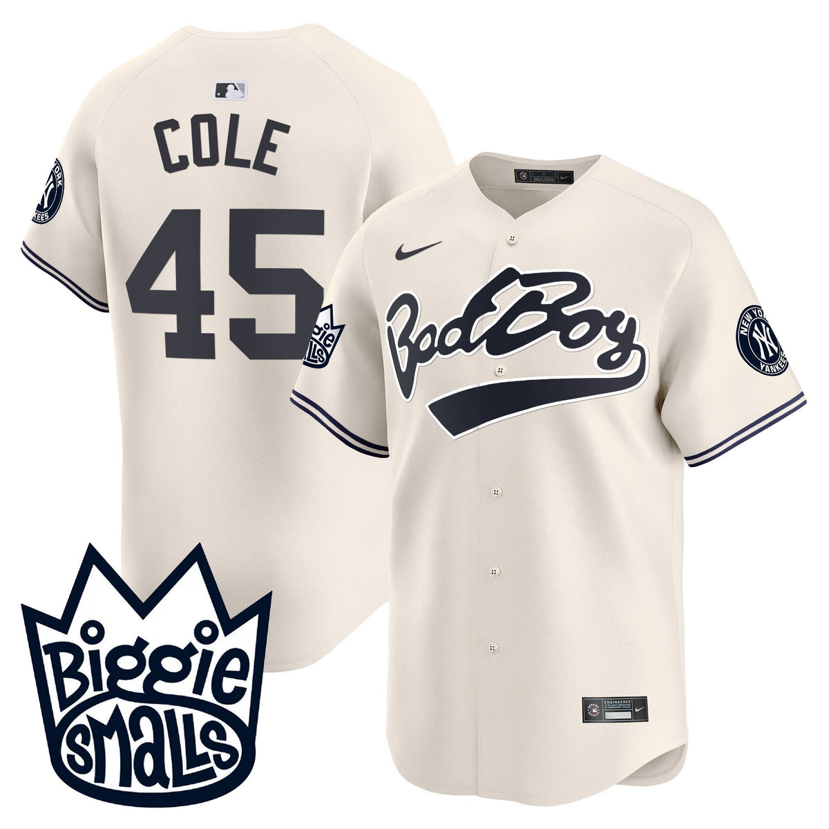 Men's New York Yankees Biggie Smalls Vapor Premier Limited Jersey - All Stitched