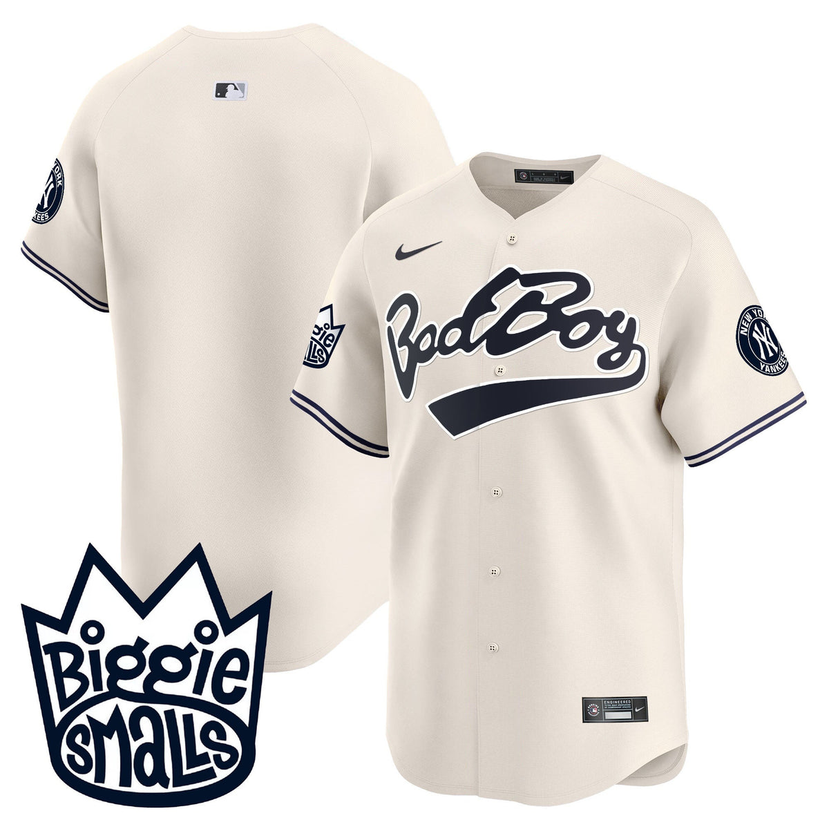 Men's New York Yankees Biggie Smalls Vapor Premier Limited Jersey - All Stitched