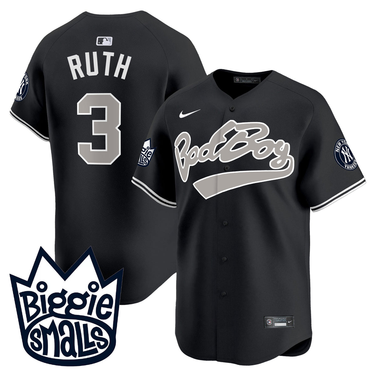 Men's New York Yankees Biggie Smalls Vapor Premier Limited Jersey - All Stitched