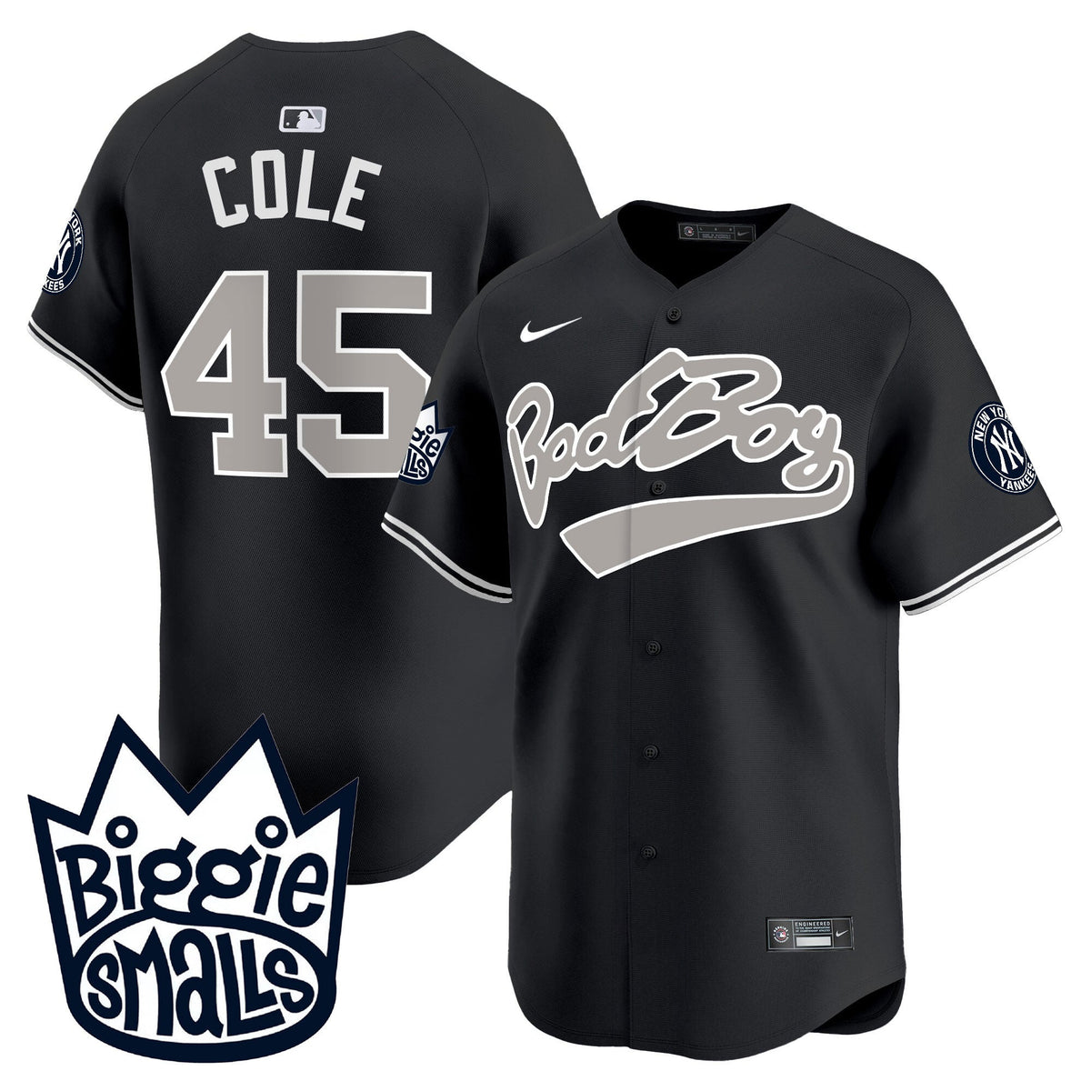 Men's New York Yankees Biggie Smalls Vapor Premier Limited Jersey - All Stitched