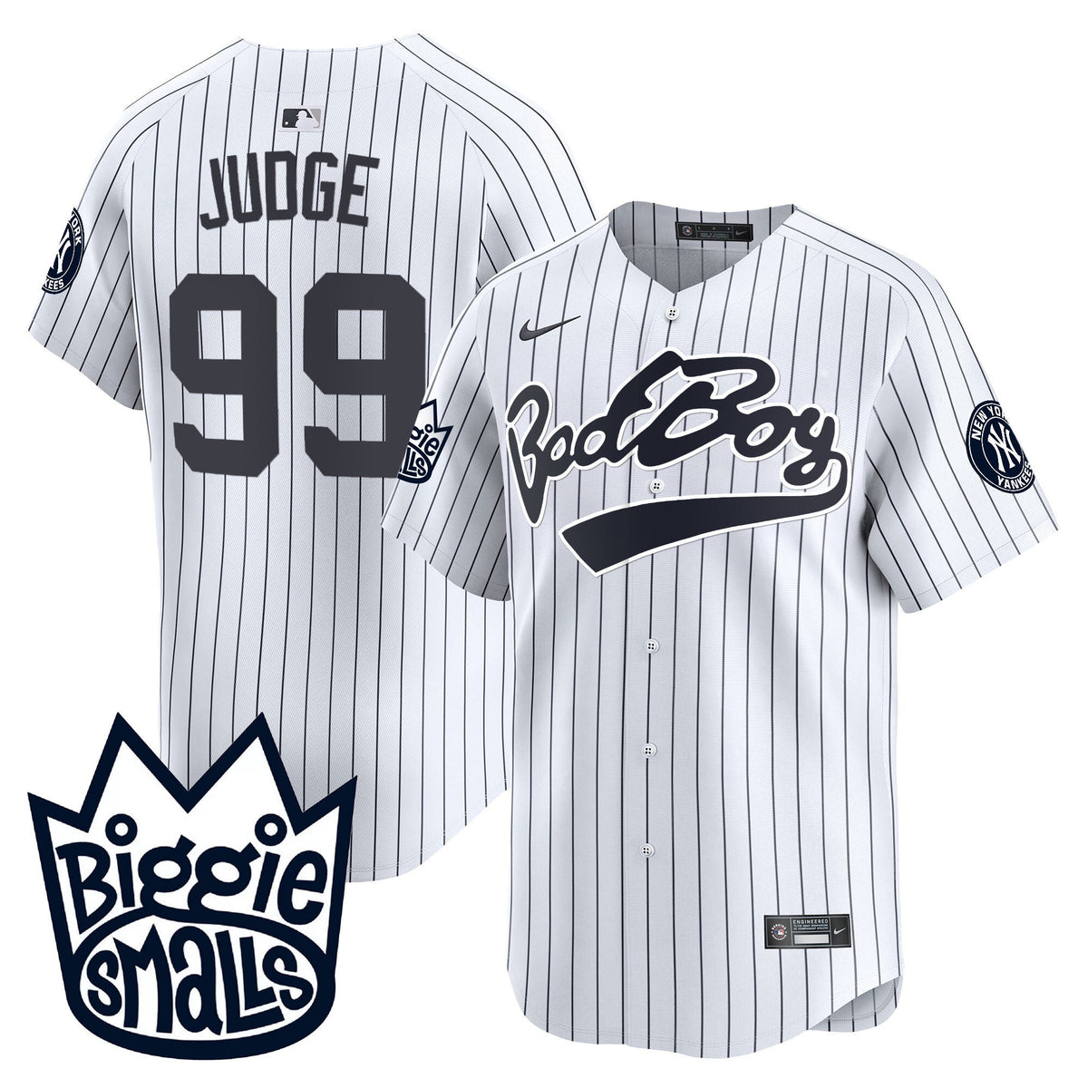 Men's New York Yankees Biggie Smalls Vapor Premier Limited Jersey - All Stitched