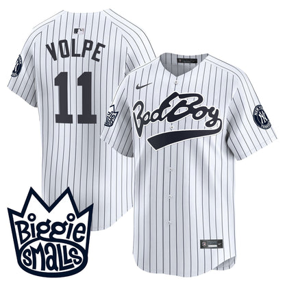 Men's New York Yankees Biggie Smalls Vapor Premier Limited Jersey - All Stitched