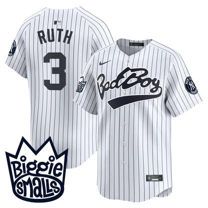 Men's New York Yankees Biggie Smalls Vapor Premier Limited Jersey - All Stitched