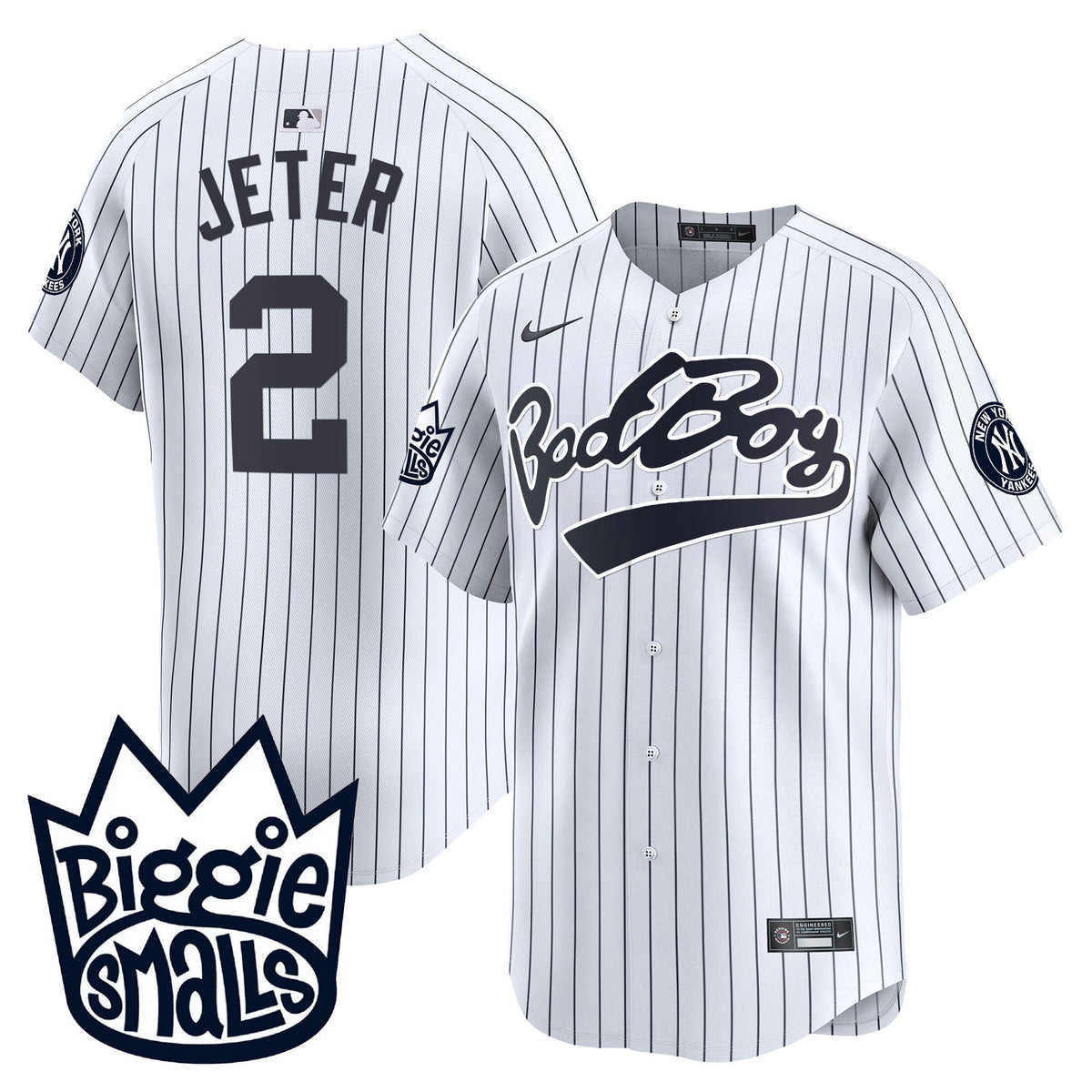 Men's New York Yankees Biggie Smalls Vapor Premier Limited Jersey - All Stitched
