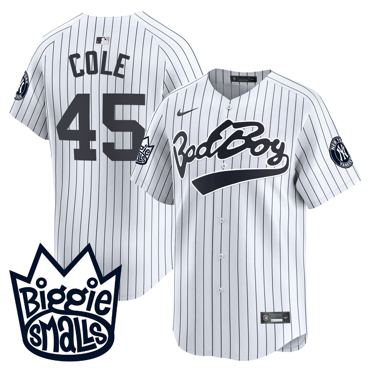Men's New York Yankees Biggie Smalls Vapor Premier Limited Jersey - All Stitched