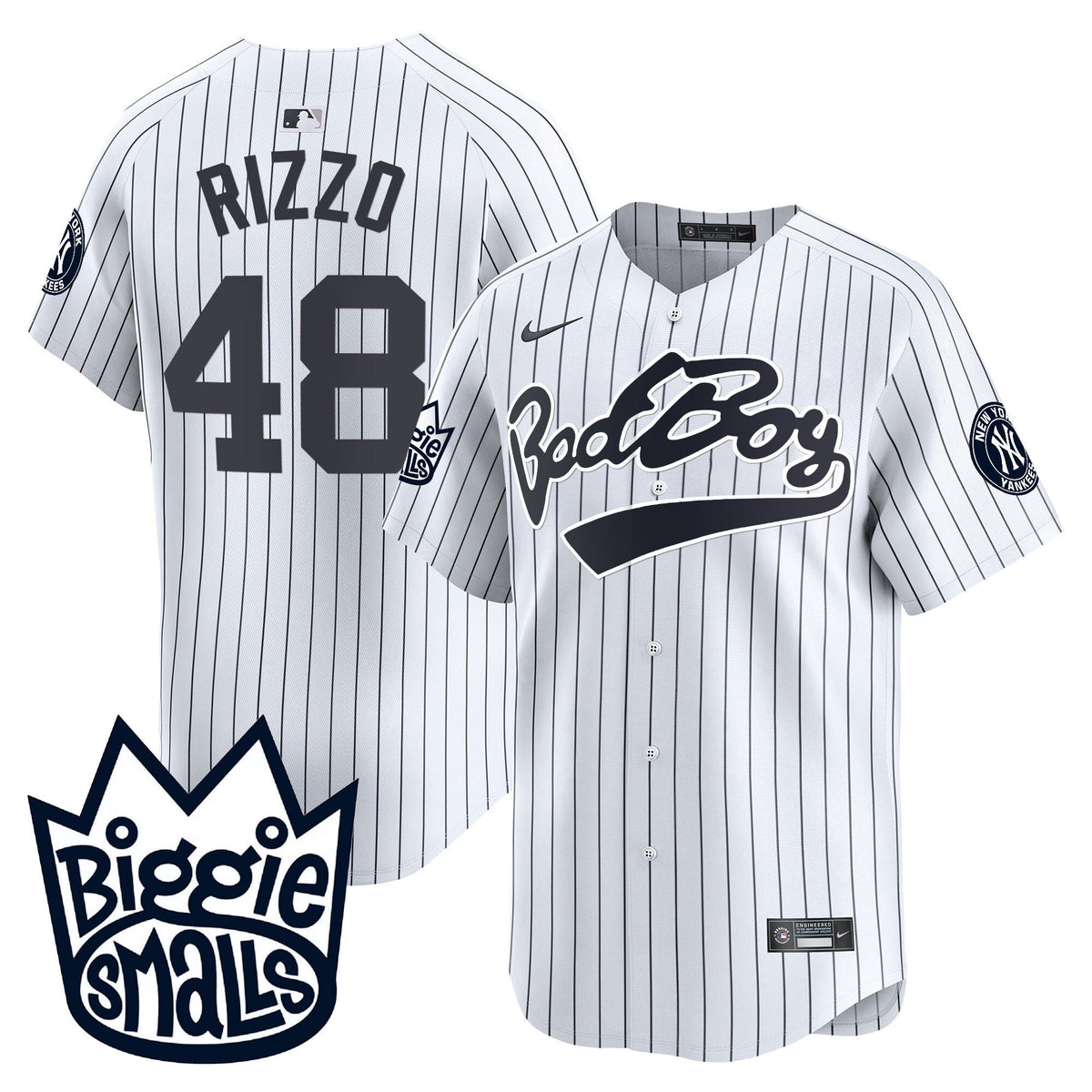 Men's New York Yankees Biggie Smalls Vapor Premier Limited Jersey - All Stitched
