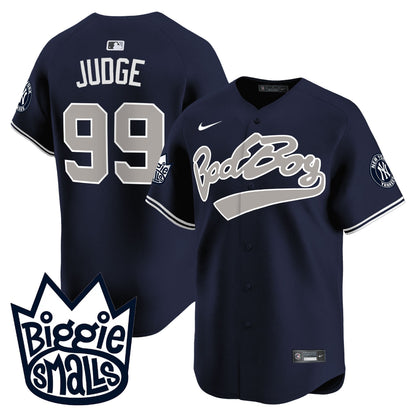Men's New York Yankees Biggie Smalls Vapor Premier Limited Jersey - All Stitched