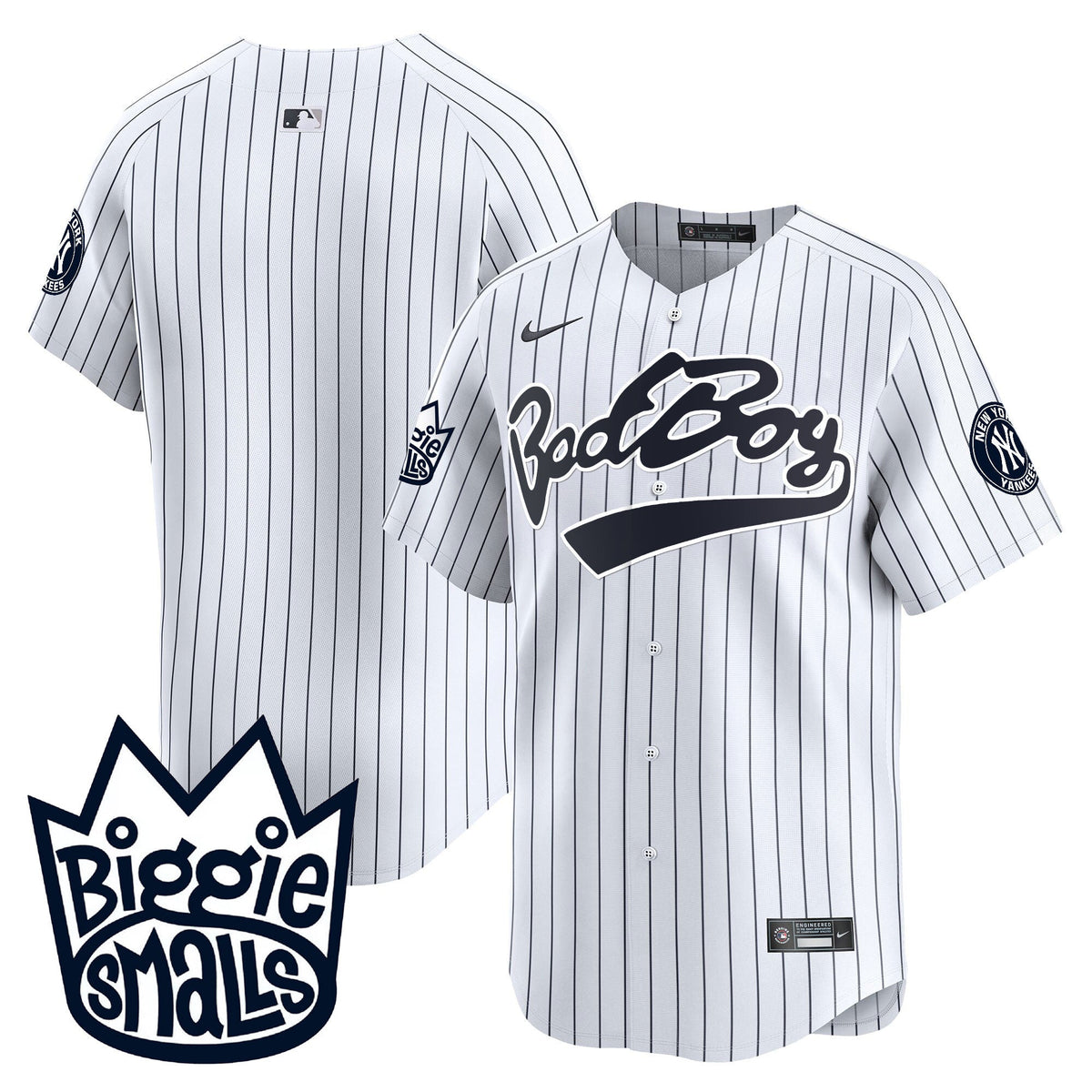 Men's New York Yankees Biggie Smalls Vapor Premier Limited Jersey - All Stitched