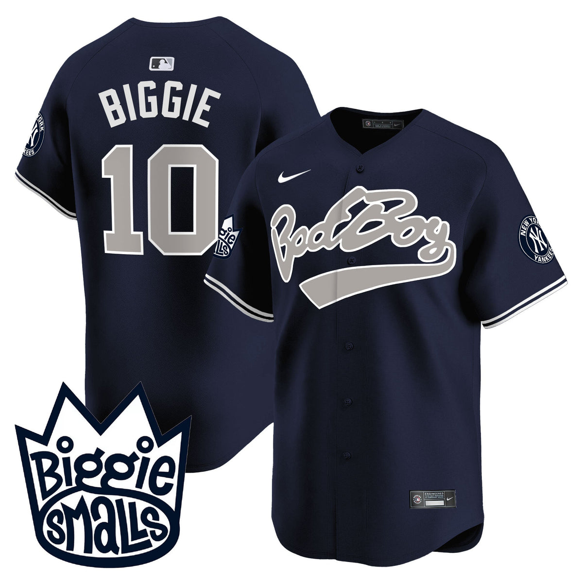 Men's New York Yankees Biggie Smalls Vapor Premier Limited Jersey - All Stitched