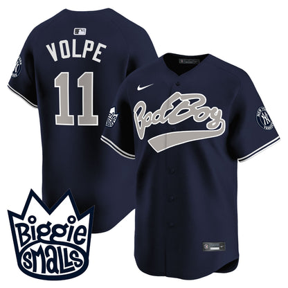 Men's New York Yankees Biggie Smalls Vapor Premier Limited Jersey - All Stitched