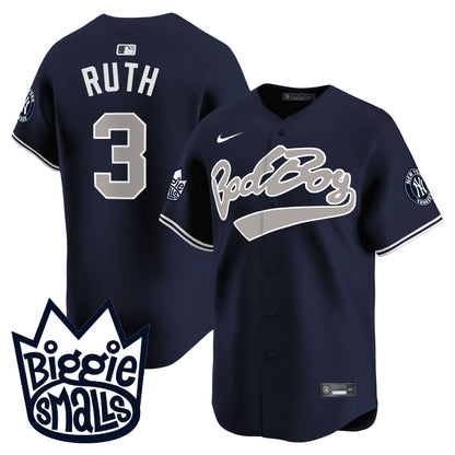 Men's New York Yankees Biggie Smalls Vapor Premier Limited Jersey - All Stitched