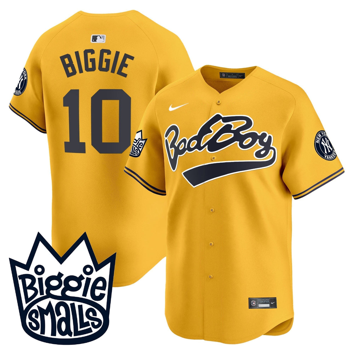 Men's New York Yankees Biggie Smalls Vapor Premier Limited Jersey - All Stitched