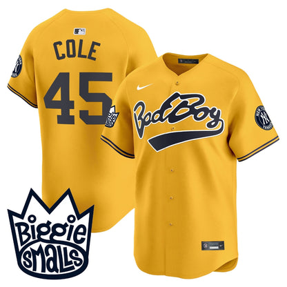Men's New York Yankees Biggie Smalls Vapor Premier Limited Jersey - All Stitched