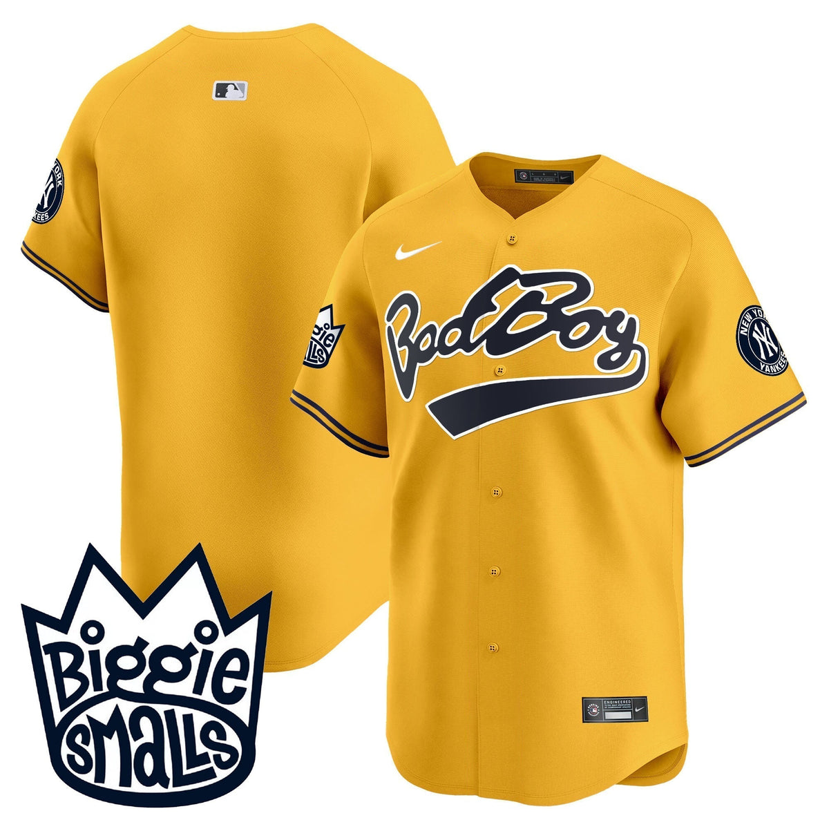 Men's New York Yankees Biggie Smalls Vapor Premier Limited Jersey - All Stitched