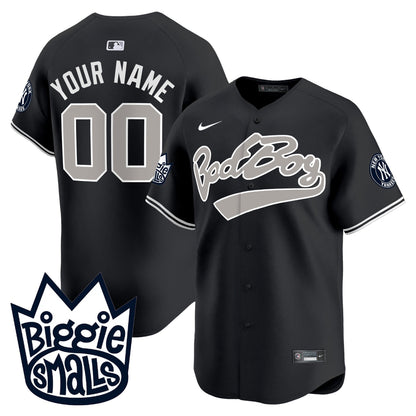 New York Yankees Biggie Smalls Vapor Premier Limited Custom Jersey - All Stitched