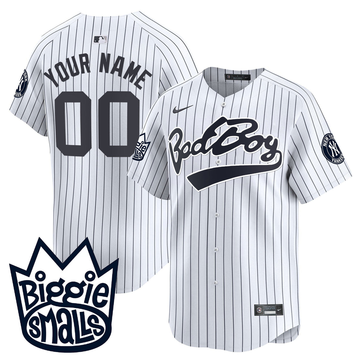New York Yankees Biggie Smalls Vapor Premier Limited Custom Jersey - All Stitched