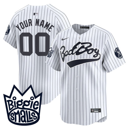 New York Yankees Biggie Smalls Vapor Premier Limited Custom Jersey - All Stitched