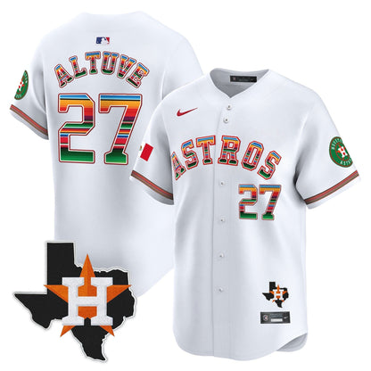 Men's Astros Mexico Texas Patch Vapor Premier Limited Jersey - All Stitched