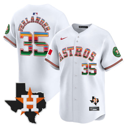 Men's Astros Mexico Texas Patch Vapor Premier Limited Jersey - All Stitched