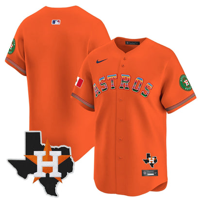 Men's Astros Mexico Texas Patch Vapor Premier Limited Jersey - All Stitched