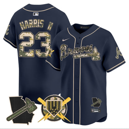 Atlanta Braves Armed Forces Day Vapor Premier Limited Jersey - All Stitched