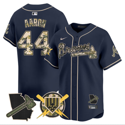Atlanta Braves Armed Forces Day Vapor Premier Limited Jersey - All Stitched