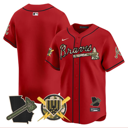 Atlanta Braves Armed Forces Day Vapor Premier Limited Jersey - All Stitched