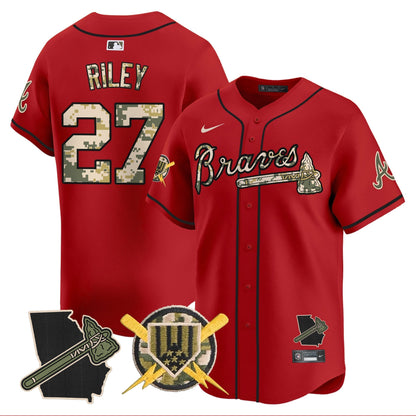 Atlanta Braves Armed Forces Day Vapor Premier Limited Jersey - All Stitched